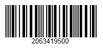 Interleaved 2 of 5 barcode