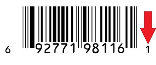 UPC A barcode