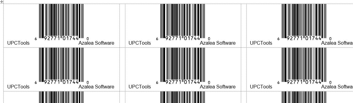UPC barcode labels